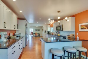 Kitchen | Central Air Conditioning | Single-Story Home