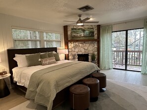 Indoors, Home Decor, Furniture, Ceiling Fan, Bed
