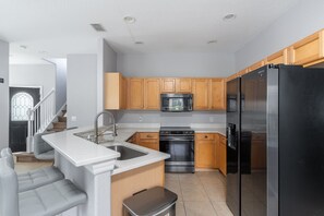 Indoors, Kitchen, Refrigerator, Microwave, Oven