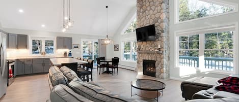 Indoors, Furniture, Living Room, Fireplace, Home Decor