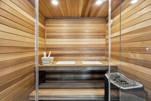 relaxing sauna