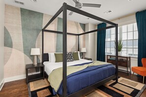 Retreat to your private sanctuary in our spacious and inviting bedroom, designed for ultimate comfort.