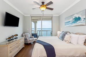 Primary bedroom with a king bed