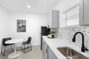 Kitchen and dining table