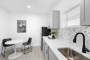 Kitchen and dining table