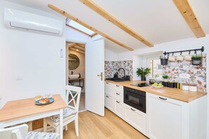 Dining area and kitchen
