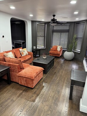Living room with sofa bed