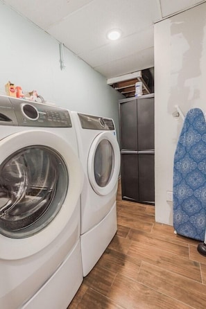 Enjoy the convenience of doing laundry right at home.