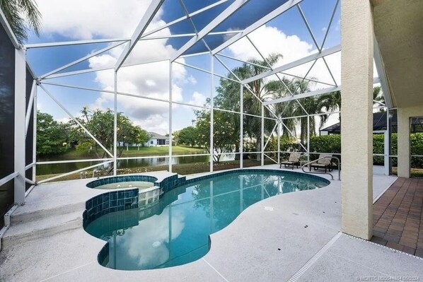 Pool overlooking the lake