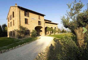 The front of the Villa, showing it had full privacy. 