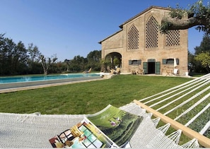 Swimming pool and garden 