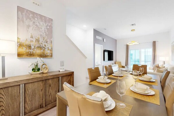 Where every meal becomes a cherished gathering: my inviting dining area.