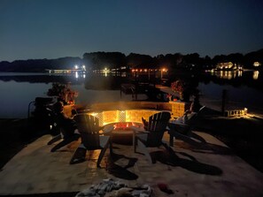 Firepit at night