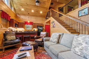 Perfect Blend Of Rustic Charm And Modern Warmth In The Heart Of The Mountains!