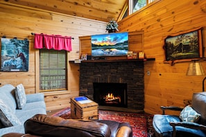Where The Mountains Meet Comfort—Cozy Moments By The Fire