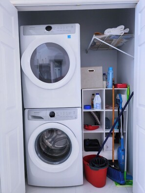 Washer / dryer and  laundry equipment room