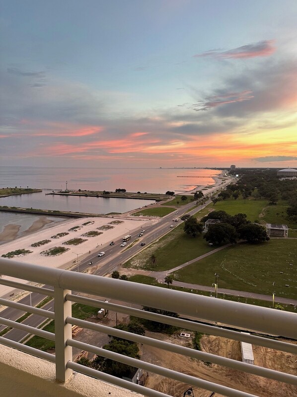 Evening view from the balcony