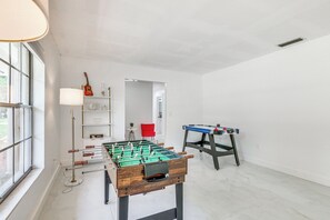 Game Room | Foosball & Air Hockey Tables | Board Games | Single-Story Home