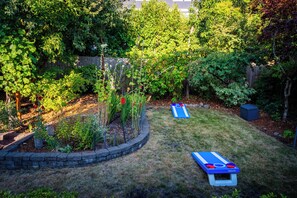 Picture perfect backyard whether you want to relax or enjoy some activities
