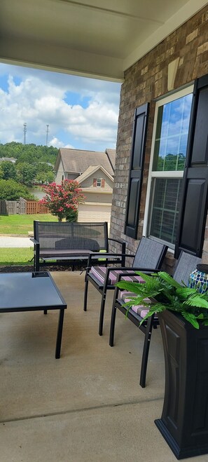 Front Porch - Left Side.  Seating for 4. 