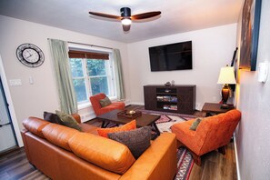 Relax and enjoy with large smart tv in the living room