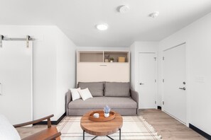 From cozy couch to comfy queen—this Murphy bed transforms your space in seconds!