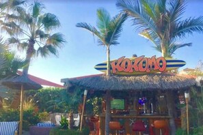 Kokomo Garden Bar has a 42'' TV where you can watch all Sports, European stations, movies ect. and a draught beer & cider system. Clients can order 30-liter kegs of beer or cider before check-in + a music system where you can play your favorite music.  
