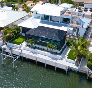 Room for almost any size of boat on our deep water canal.