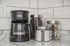 Complimentary Coffee, Suger and Creamer