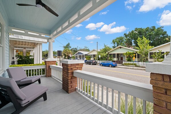 Front Porch with Lounge Seating