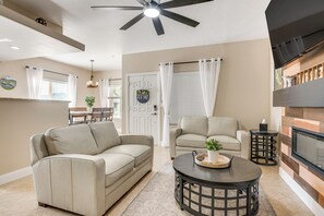 Living Room | Smart TV | Electric Fireplace