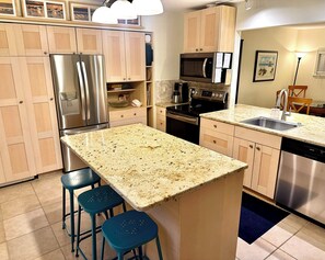 Kitchen with bar