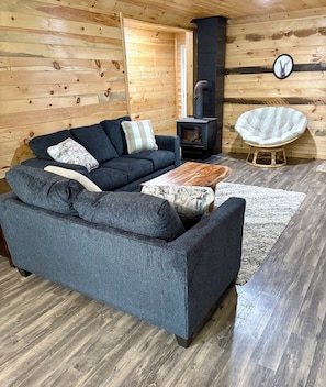 Great room for lounging, relaxing, and playing games.