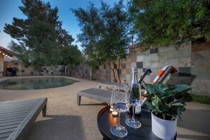 Private heated swimming pool