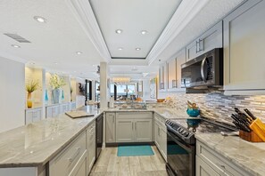Ocean view from the kitchen.