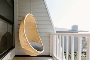 Back porch overlooking ocean