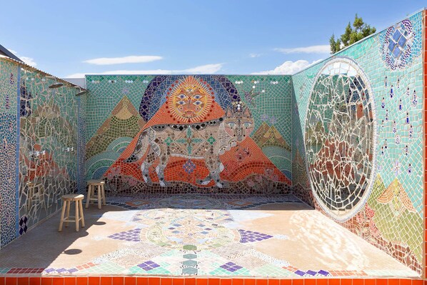 Mosaic Installation + Showers