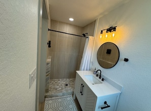 bathroom, walk-in shower