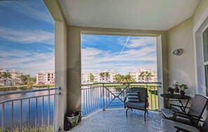 Deck with seating