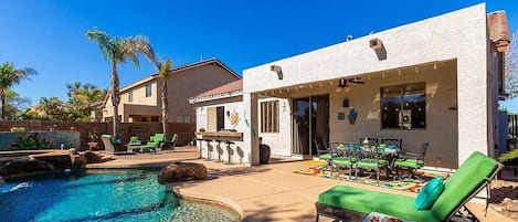 Architecture, Building, House, Pool, Water