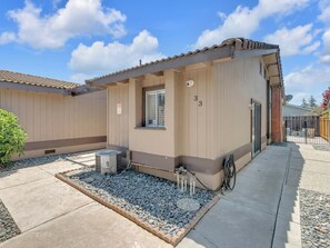 Front of house to front door on right
