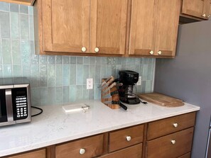 Kitchen photo with updated backsplash!