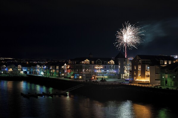 New Year's Eve - view from the balcony/living room.