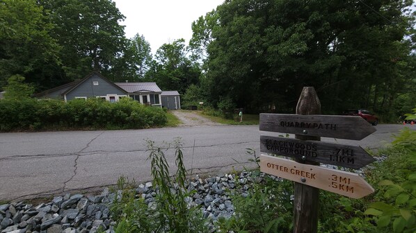 Walk right out the front door and onto the trail! 
