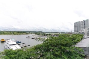 The view from the balcony.