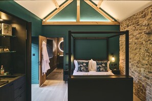 The king size bedroom at The Piggery, Somerset
