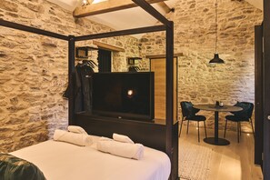 The king size bedroom at The Piggery, Somerset
