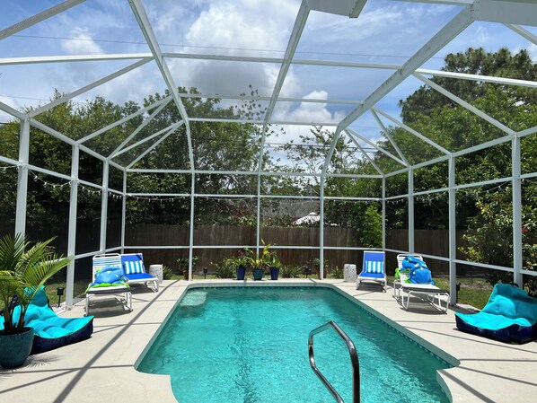 Private Pool during the day