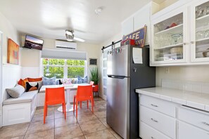 Second dining table with seating for 6