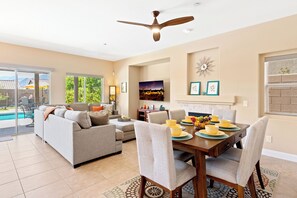 Living and dining area